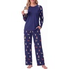 image:imageMens Pajamas Set Shirt and Pants Relaxed Fit Soft Fall Loungewear SleepwearFp Blue Christmas Dog