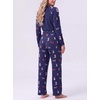 image:imageMens Pajamas Set Shirt and Pants Relaxed Fit Soft Fall Loungewear SleepwearFp Blue Christmas Dog
