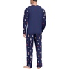 image:imageMens Pajamas Set Shirt and Pants Relaxed Fit Soft Fall Loungewear SleepwearFp Blue Christmas Dog