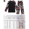 image:imageMens Pajamas Set Shirt and Pants Relaxed Fit Soft Fall Loungewear SleepwearFp White Red Hat Cat