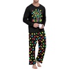 image:imageMens Pajama Set Long Sleeve Shirts and Pants Soft Comfy Pjs Print SleepwearBlack Lantern