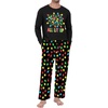image:imageMens Pajama Set Long Sleeve Shirts and Pants Soft Comfy Pjs Print SleepwearBlack Lantern