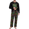 image:imageMens Pajama Set Long Sleeve Shirts and Pants Soft Comfy Pjs Print SleepwearBlack Lantern