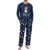 image:imageMens Pajama Set Long Sleeve Shirts and Pants Soft Comfy Pjs Print SleepwearDark Blue Penguin