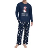 image:imageMens Pajama Set Long Sleeve Shirts and Pants Soft Comfy Pjs Print SleepwearDark Blue Penguin