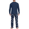 image:imageMens Pajama Set Long Sleeve Shirts and Pants Soft Comfy Pjs Print SleepwearDark Blue Penguin