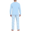image:imageMens Pajama Set Long Sleeve Shirts and Pants Soft Comfy Pjs Print SleepwearSky Blue Bear