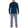image:imageMens Pajama Set Long Sleeve Shirts and Pants Soft Comfy Pjs Print SleepwearStriped Snowflake