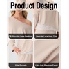 image:imagePrinStory Pajamas for Women Set 2 Piece Compy Fall PjsDark Gray