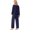 image:imagePrinStory Pajamas for Women Set 2 Piece Compy Fall PjsNavy Blue