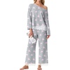 image:imagePrinStory Pajamas for Women Set 2 Piece Compy Fall PjsPink Star