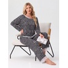 image:imagePrinStory Pajamas for Women Set 2 Piece Compy Fall PjsSpot Black
