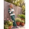 image:imagePrinStory Pajamas for Women Set Striped Pjs Set with PocketsFparmy Gn Apricot Sp