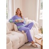 image:imagePrinStory Pajamas for Women Set Striped Pjs Set with PocketsFplight Green Pl Sp