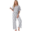 image:imagePrinStory Womens Short Sleeve Pajamas Lace Pjs SetFppink Star