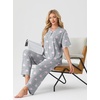 image:imagePrinStory Womens Short Sleeve Pajamas Lace Pjs SetFppink Star