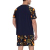 image:imageMens Pajamas Set Short Sleeve Raglan Shirts and Shorts Lounge Sleepwear48navy Blue Chocolate