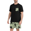 image:imageMens Pajamas Set Short Sleeve Raglan Shirts and Shorts Lounge SleepwearFp Apricot Ape Man