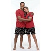 image:imageMens Pajamas Set Short Sleeve Raglan Shirts and Shorts Lounge SleepwearFp Black Lantern