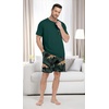 image:imageMens Pajamas Set Short Sleeve Raglan Shirts and Shorts Lounge SleepwearFp Black Panther