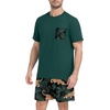 image:imageMens Pajamas Set Short Sleeve Raglan Shirts and Shorts Lounge SleepwearFp Black Panther