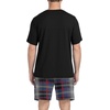 image:imageMens Pajamas Set Short Sleeve Raglan Shirts and Shorts Lounge SleepwearFp Blue Red Plaid
