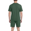 image:imageMens Pajamas Set Short Sleeve Raglan Shirts and Shorts Lounge SleepwearGreen