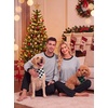 image:imagePrinStory Mens Pajama Sets Long Sleeve Sleepwear Pjs Soft Nightwear S2XLBlack Plaidgreen Plaid