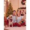 image:imagePrinStory Mens Pajama Sets Long Sleeve Sleepwear Pjs Soft Nightwear S2XLRed Plaidgreen Plaid