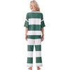image:imagePrinStory Womens Pajama Sets Striped Pajama Set with PocketsFparmy Gn Apricot Sp