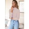 image:imagePrinStory Womens Tops Long Sleeve Shirts Slim Fit Business Dressy Casual Pullover Tee for 2025 TrendyFp Yellow Purple Stripe