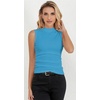 image:imagePrinStory Womens Tops Summer Sleeveless Shirts Business Dressy Casual Pullover Tops for Women 2024 TrendyLake Blue