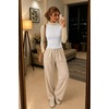 image:imageWomens Half Zip Mock Neck Thermal Tops Long Sleeve Crop T Shirts Fall 2026Apricot White