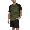 01-black Green Stripe