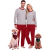 image:imagePrinStory Mens Pajama Sets Long Sleeve Sleepwear Pjs Soft Nightwear S2XLRed Plaidgreen Plaid